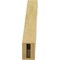 Ekena Millwork 3-inch W x 16-inch D x 16-inch H Copenhagen Rough Cedar Woodgrain TimberThane Knee Brace, Primed BRCUR03X16X16CHGRCPR - alternate 5
